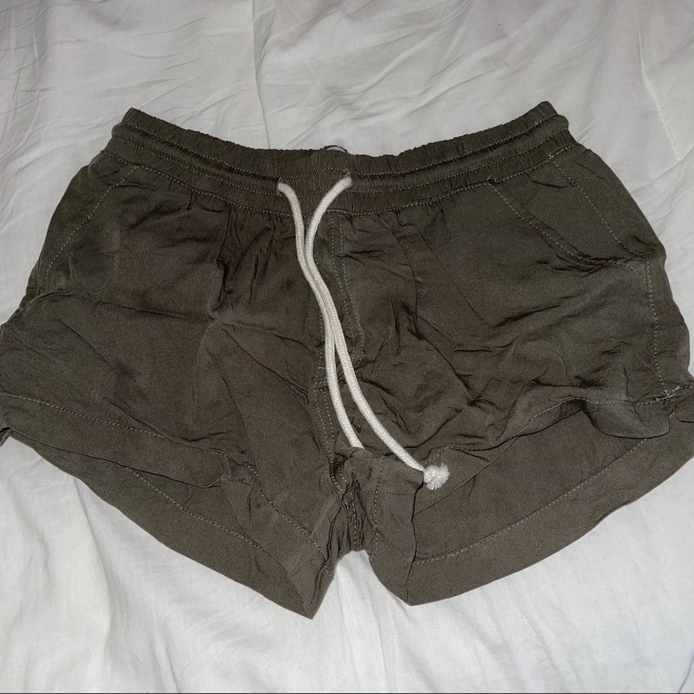 Olive comfy shorts